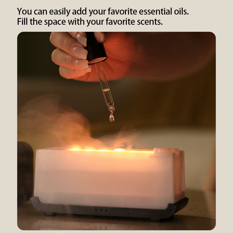 Flame Aromatherapy Mini Air Humidifier